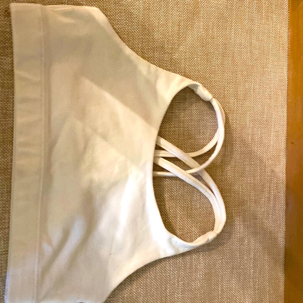 Athleta girls bralet, white
